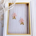 桜の花束ピアス