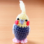 オカメインコノーマル男の子あみぐるみ(受注制作)
