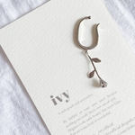 rose ear cuff silver ♡ 韓国アクセサリー 薔薇のシルバーイヤーカフ　（片耳）