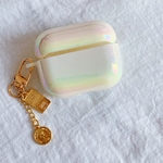 【SALE】韓国♡Airpods Pro ケース♡アンティーク風コインストラップ付き　白・ゴールド