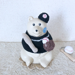 再販②しろくま貯金箱 野球⚾︎2点セット ブラック⬛️