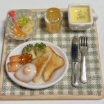 ミニチュアフード朝食プレート♪