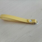 aroi-caaさま専用　レザーストラップ　イエロー♪