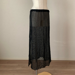 黒レースのタイトなヒップスカーフ　ベリーダンス 