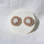 button（large） /ピンクシルバー（金具変更可能）