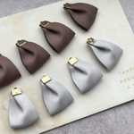 New！シンプル グログランリボン タッセル ココア × グレー