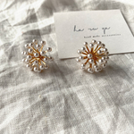 パールのお花🌸ピアス　