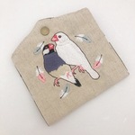 桜文鳥さんと白文鳥さんの仲良しマスクケース