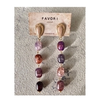 purple gradation ／ 大ぶり イヤリング ピアス