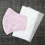 改良版【送料込み】コットンマスク✻レースＦ(ピンク)マスク