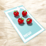 再入荷！！かわいい　ミニフルーツ　チャーム　アップル　【4個】　　430円     　†mnc9602