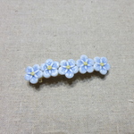 忘れな草のバレッタ