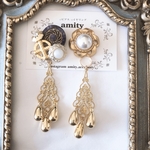 《2way》ヴィンテージボタンピアス・イヤリング