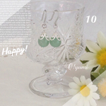 ♯10☆グリーンアベンチュリン☆天然石ピアス ハンドメイド