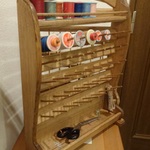 置き型専用糸立てスタンド　ワイド40本タイプ　