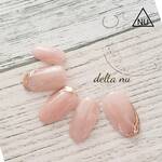 【再販5】ネイルチップC77　マグネットネイル　ミラーアクセ シンプル　ヌードピンクベージュ※つけ爪　ブライダル　結婚式　お呼ばれ　オフィスネイル　上品　大人2021年　春　夏　秋　冬