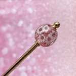 とんぼ玉のかんざし 桜の一本簪