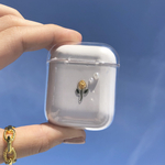 お花とパールのAirPods/AirPodsProケース