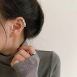 silver シンプル イヤーカフ