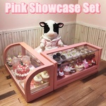 【１セット限定】 coralpink ショーケース２点セット✥シルバニアサイズ
