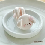 ロップイヤーうさぎさんのさくらマカロン/リング/ミニチュアとしても