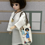 ドール用　プリントトート仲良し