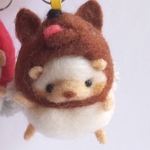 ハリネズミ🦔オオカミだぞ〰️♥️ストラップ
