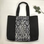 【受注生産】symphony・light grayのA4横トートバッグ 　チャコール・11号帆布