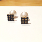 cool*スクエアコットンパール*ピアス
