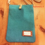 帆布ミニショルダーバッグ ターコイズ