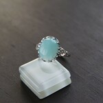 再販　アマゾナイト　スプラッシュリング　SILVER925