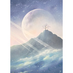パステル画　原画 ～星と空の世界 ～標 （しるべ）～  (額付き)