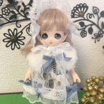 オビツ11手作りお洋服セット(青薔薇