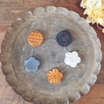 陶土のはなまる箸置き