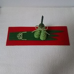 ちりめん細工  端午の節句  菖蒲の葉と粽  置き物 (Ｅ) 