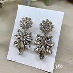結婚式 ラインストーンのキラキラピアスorイヤリング