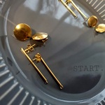 バーピアス×ラウンドピアス【各2セット】