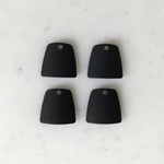 Matte Black Curved Trapezoid Pendant Tops