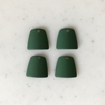 Matte Green Curved Trapezoid Pendant Tops