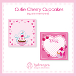 【Cutie Cherry Cupcakes】メモ紙セット
