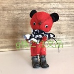 g様ご注文品『フェルト仕立ての真っ赤なクマちゃん♪』