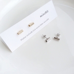 new▷□mini pipe ピアス/ノンホールイヤリング＊受注製作＊