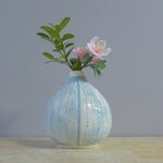 可愛いトルコブルーの一輪挿し ・花瓶・花器