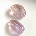 天然石ビーズ　アメトリン　タンブル2個　③