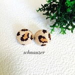 ♡再販9♡刺繍イヤリング　レオパード