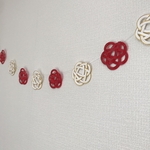 梅結びの和ガーランド（紅白金）【お正月、お食い初め、節句に】