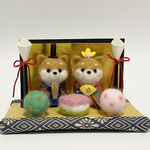 【受注製作】お雛様　柴犬　ひな祭り　セット　羊毛フェルト