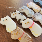 【ブローチ】見返り 猫 ブローチ