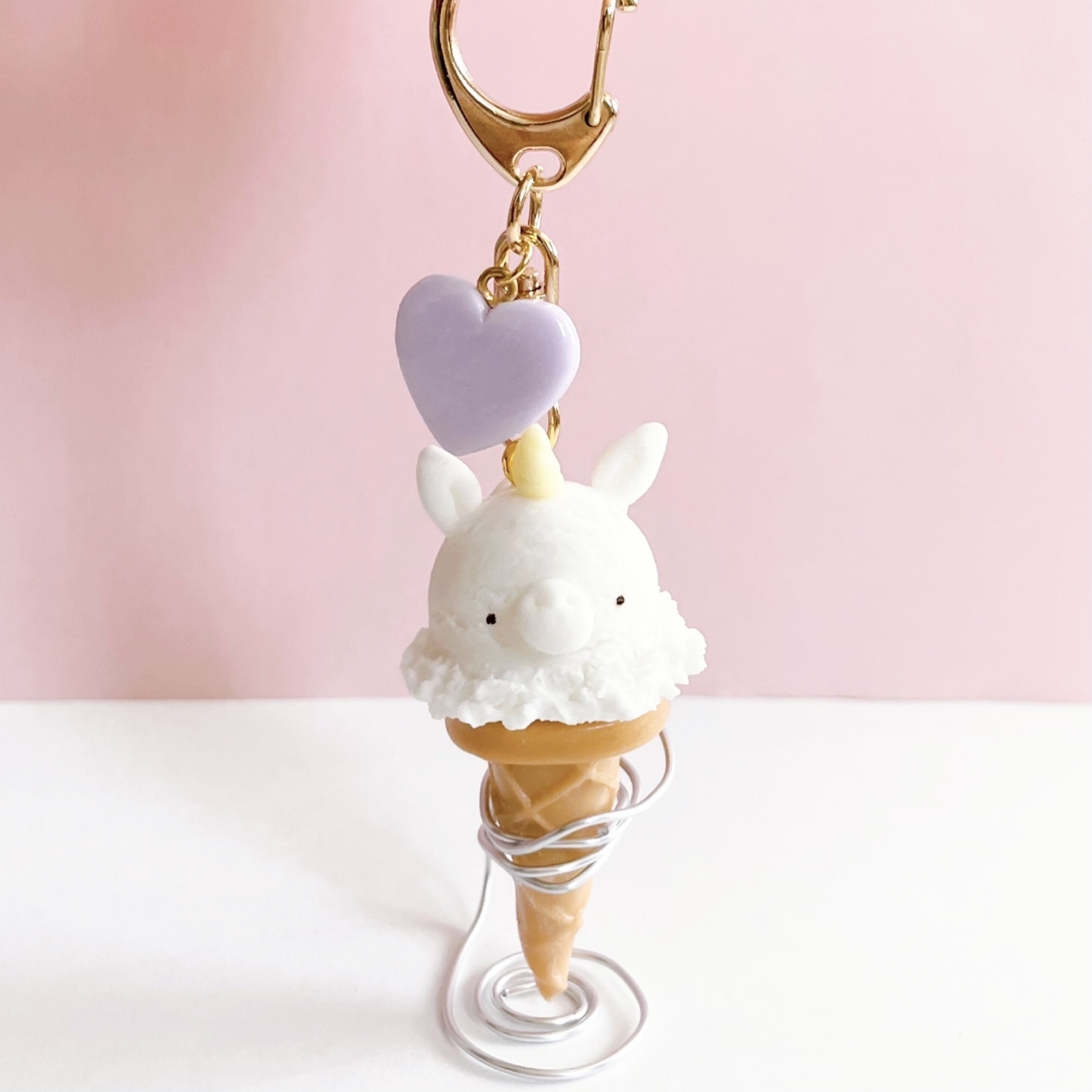最大15%OFFクーポン はなな様☆大きなアイスキーホルダー 半額直販 カスタム自由★トッピング無料 フェイクアイスキーホルダー キーリング ネームタグ
