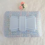 (再販）リバティ☆おしりふき入れポーチ☆スリーピングローズ・ビニコ